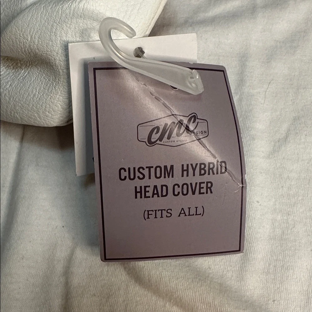 White 'Live Lucky' Floral Clover Headcover with Multicolor Accents